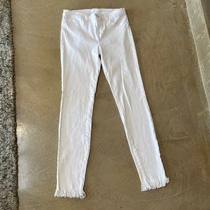 J BRAND SKINNY WHITE JEANS